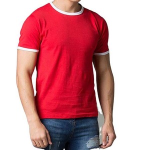 T-shirt à col rond pour homme, style Ringer, prix d'usine, vêtements pour homme, grande taille, style streetwear, manches courtes - Product Image 4
