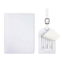 Ensemble de couverture de passeport et d'étiquette de bagage en cuir véritable de haute qualité, luxueux, écologique, vintage, cadeaux de voyage pour femmes, motif écossais