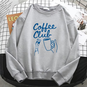 Nouveau Sweat à Capuche Professionnel pour Femme, Tendance, Motif Club de Café Amusant, Basique, Chaud, en Polaire Douce, Col Rond - Product Image 5