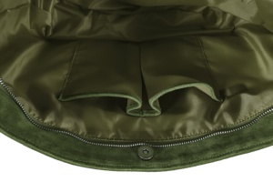 กระเป๋าหนังกลับแท้สั่งทำพิเศษ สีเขียวมะกอก ผิวสัมผัสหนังกลับ แบรนด์ส่วนตัว รับผลิตแบบ OEM/ODM แฟชั่นสไตล์หรูหรา - Product Image 6