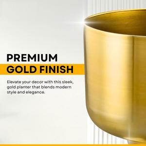 Jardinière en fer de qualité supérieure, finition dorée, pour la décoration intérieure et extérieure, exportation mondiale depuis l'Inde - Product Image 4