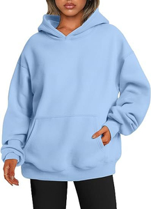 Sweat-shirt personnalisé pour femme, coupe oversize en molleton, poignets côtelés, coupe décontractée, style décontracté - Product Image 2
