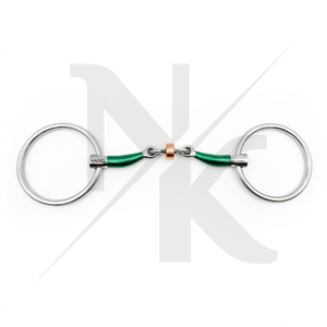 Bocado de Anillas Sueltas Premium para Caballo, de Acero Inoxidable, con Enlace Francés, para Entrenamiento de Equitación y Deportes Ecuestres de Lujo - Product Image 3