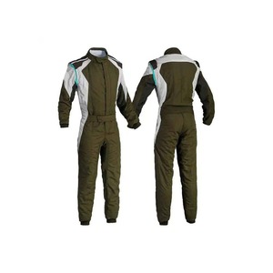 Combinaison de course moto pour homme, manches longues, vert et blanc, respirante, utilisable toute l'année - Product Image 3