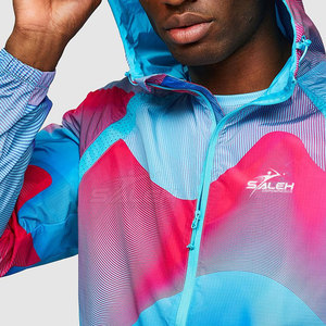 Durable <b>Reflective</b> <b>Running</b> <b>Jacket</b> With Wind Resistant Fabric Breathable Construction And Comfortable Fit For Fitness Training - Product Image 5