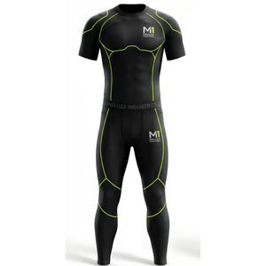 Conjunto Deportivo de Compresión Unisex Premium para Gimnasio, Running, Entrenamiento, Marca MALUZA INDUSTRIES, EE. UU. y Europa - Product Image 1