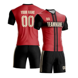 Uniforme de Fútbol para Club, Camiseta y Pantalones Cortos Deportivos, Material Transpirable de Secado Rápido, para Entrenamiento de Equipo, Tallas Grandes - Product Image 5