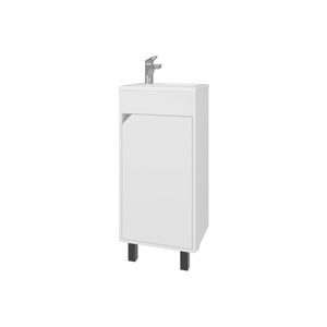 Meuble-lavabo blanc intégré pour salle de bain - Product Image 5