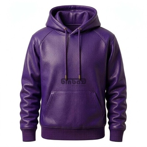 Sweat-shirt à capuche en peluche blanche pour homme, pull à capuche avec poche avant, streetwear décontracté - Product Image 5