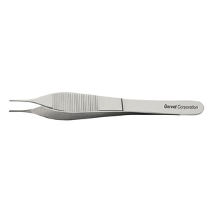 Achetez des pinces à tissus dentaires de qualité supérieure, pinces Adson fines 1X2 dents avec manche dentelé robuste, 15 cm - 6 pouces de long - Product Image 4