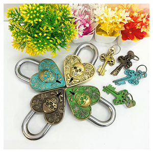 Anti-drill Durable Security Padlocks Skull Design Stainless Steel Padlock Custom Modern Pad <b>Lock</b> for Residential Building - Product Image 1