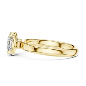 Anillo de compromiso solitario de diamante cultivado en laboratorio de 1.5 ct con corte cojín, engaste de garra de 6.50 mm, vástago delgado de ajuste cómodo, joyería nupcial atemporal - Product Image 6