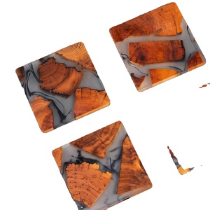 Posavasos y Alfombrillas Redondos Personalizados de Resina y Madera, Diseño Clásico de Vajilla, Alta Calidad, ¡En Oferta! - Product Image 5