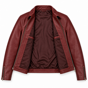 Chaqueta de Motero con Capucha Impermeable de Cuero Genuino Personalizada para Hombre STITCH MASTER PRO INDUSTRIES, Colores y Tallas Personalizables, Invierno - Product Image 3