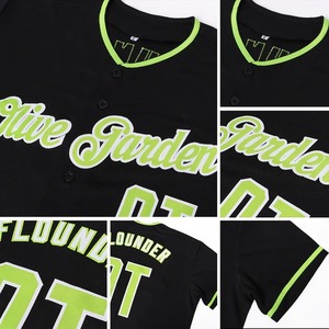 <b>Custom</b> Black Neon Green White Womens <b>Softball</b> Jersey Breathable Moisture Wicking Team Sportswear Wholesale Athletic <b>Uniforms</b> - Product Image 5