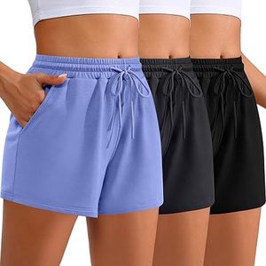 Womens <b>Shorts</b> Summer Sports Wear <b>Shorts</b> Breathable 100% Cotton Fleece Casual Wear Breathable <b>Shorts</b> for Women - Product Image 1