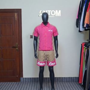 Ensemble coupe-vent décontracté pour homme de haute qualité avec cordon de serrage, sweat à capuche léger en coton et short - Product Image 3