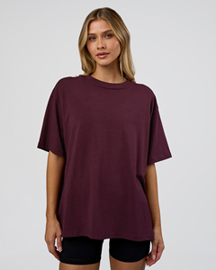 Camiseta holgada de algodón grueso al por mayor para mujer, camisetas negras de talla grande, camiseta transpirable para mujer, OEM 2026 - Product Image 3