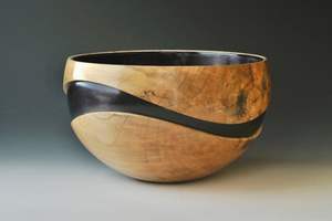 Bol en bois en résine époxy écologique, fait main, sans BPA, design moderne et décoratif, idéal pour la restauration haut de gamme et l'aménagement intérieur. Disponible. - Product Image 2