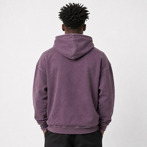 Mens Distressed Pullover Hoodie Heavyweight Cotton <b>Fabric</b> <b>Retro</b> Washed Design Comfortable Fit Perfect for Casual Wear Street Fas - Product Image 5
