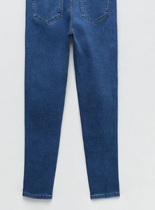 Jean en denim personnalisé pour femme, taille mi-haute, coupe droite, respirant, légèrement déchiré, patchwork, troué, style japonais, collection Printemps - Product Image 4