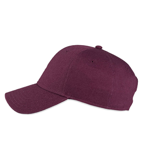 Casquette de baseball unisexe 6 panneaux, bleu marine uni, maille respirante, sportive, broderie, coton, ajustée, pour adulte, printemps-été - Product Image 2