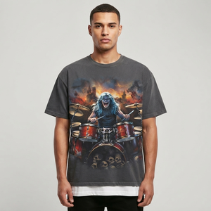 Custom Graphic Printed O Neck <b>T</b> <b>Shirt</b> Trendy Vintage Style Street Wear Look Short Sleeves <b>T</b> <b>Shirt</b> For Unisex Summer Out Fit - Product Image 4