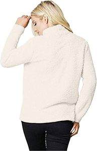 Men's Waterproof <b>Lined</b> <b>Sherpa</b> Fleece <b>Hoodie</b> Warm Teddy Pullover Winter Sweatshirt Plush Soft Fuzzy Fleece Party Style - Product Image 2