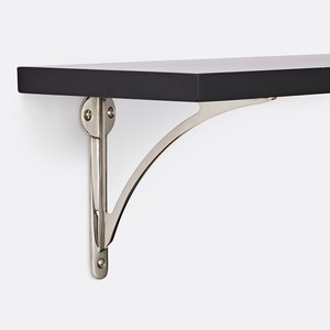 Stylish Vintage Brass Rod Shelf Bracket <b>Gold</b> Finish Wall Mount Support for <b>Console</b> <b>Table</b> and Plant Stand Indoor/Outdoor - Product Image 5
