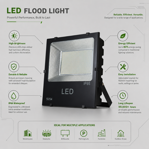 ไฟสปอร์ตไลท์สีดำสำหรับที่อยู่อาศัย IK10 ระดับ IP65 SMD 6000K แสงเดย์ไลท์ - Product Image 2