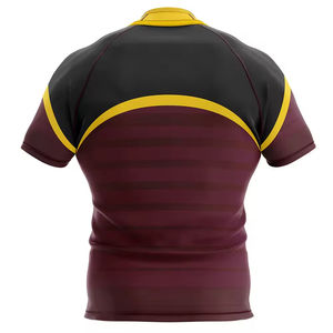 Camiseta de Rugby Transpirable que Absorbe la Humedad, Ropa de Manga Corta para Torneos y Equipos de Liga con Opciones de Personalización - Product Image 3