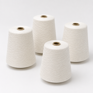 Hilo de Algodón 100% de Alta Calidad NE 20s/1, Hilo de Extremo Abierto para Tejido, Punto, Costura, Uso Industrial Textil - Product Image 1