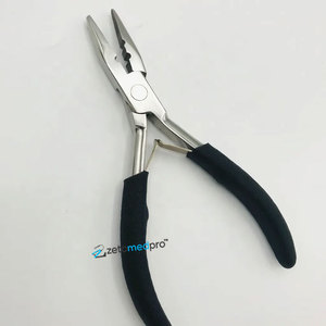 Nano <b>Beads</b> Pliers with Teeth Strong Grip Eco-Friendly Stainless Steel Foam Grip on Handle Custom Logo Hair <b>Extension</b> Pliers - Product Image 3