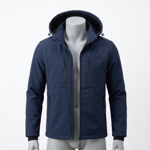 Veste décontractée pour homme pour l'extérieur avec capuche réglable et plusieurs poches zippées - Product Image 5
