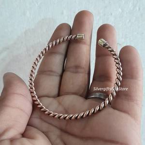 Vintage Copper Alloy Cuff Bracelet With Celtic Knot Pattern Unisex Antique Plated Fashion Jewelry <b>men</b> women wrist wear - Product Image 4