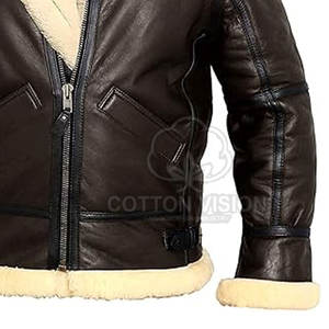 Chaqueta de Piel de Oveja de Diseño, Chaqueta de Moda con Forro de Lana, Chaqueta de Piel de Oveja de Alta Calidad Hecha a Medida - Product Image 5