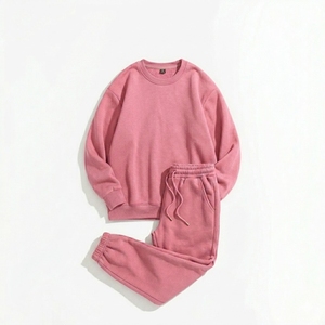 Conjunto de Sudadera y Pantalones Deportivos de Algodón Personalizables para Mujer, Ropa Casual Transpirable de Alta Calidad - Product Image 1