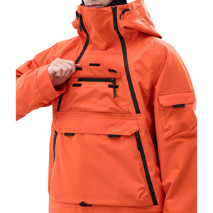 Veste de ski pour homme, imperméable 5000 mm, coupe-vent, veste d'hiver pour la neige, isolée, thermique, respirante, à capuche, vêtements de ski d'extérieur, OEM personnalisé - Product Image 4