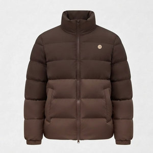 Premium Puffer <b>Jacket</b> Men Warm Winter Wear <b>With</b> Stand Collar Smooth Finish Full Front <b>Zipper</b> Side <b>Pockets</b> Soft Comfortable - Product Image 5