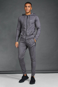 Most selling Custom Sublimation <b>Men</b> Summer Grey Jogging Track Suit Long Zipper Breathable <b>Thermal</b> Quick Dry - Product Image 3