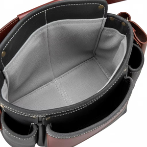 Service OEM, dernier design, sac à outils en cuir réutilisable / Sac à outils en cuir véritable personnalisé avec logo, meilleure vente - Product Image 4