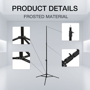 Treppiede per Studio con luce fotografica regolabile da 8,5 piedi per uso pesante con anello per ombrelli Flash luce per Studio fotografico - Product Image 2