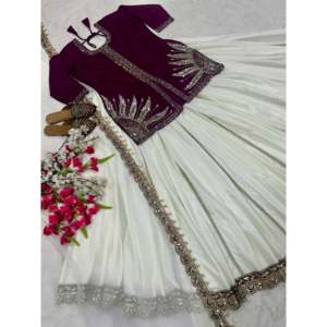 Conjunto Lehenga de fiesta para mujer de diseñador con bordado elegante - Product Image 5