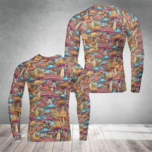 เสื้อรัดกล้ามเนื้อแขนยาวแบบซับลิเมชั่นสำหรับผู้ชาย เหมาะสำหรับการฝึกซ้อม BJJ MMA ศิลปะการต่อสู้ ยิม และการออกกำลังกาย - Product Image 2