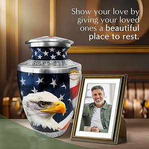Handmade Metal Keepsake Urn for <b>Ashes</b> Decorative Brass Funeral Urn with Floral Pattern Premium Metal Cremation <b>Ashes</b> Container - Product Image 5