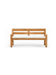 Banco de Patio de Madera Minimalista, Muebles de Exterior de Diseño Moderno, Construcción Duradera para Jardín y Piscina - Product Image 1