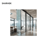 Style de conception moderne Portes en verre PDLC multifonctionnelles intelligentes pour bureaux maisons Acier ouverture manuelle Filet en fibre de verre