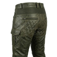 Pantalon de moto unisexe de qualité supérieure, toutes saisons, personnalisable, en cuir et tissu respirant, confortable, avec design de sécurité