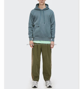 Sweat à capuche personnalisable vert 800gsm 360gsm 420gsm 500gsm en vrac unisexe surdimensionné hommes épais coton vêtements - Product Image 6