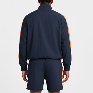 Conjuntos de Chaqueta Corta y Pantalones Cortos Deportivos de Dos Piezas, Hechos a Medida OEM/ODM, 100% Algodón, Ligeros, Resistentes al Viento, Ropa Deportiva Urbana, Color Sólido Personalizado con Logotipo - Product Image 6